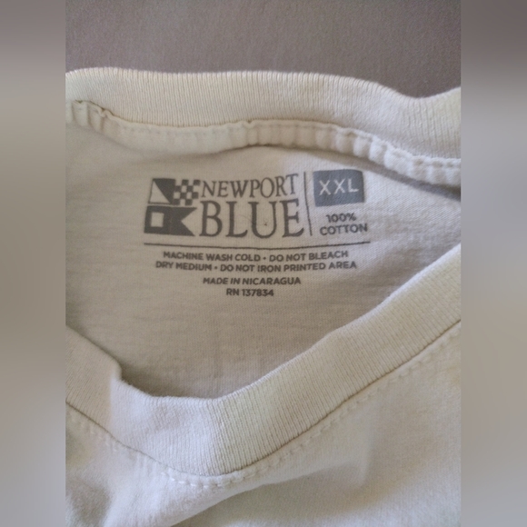 Men's shorts sleeve Tee, Newport Blue, XXL - Picture 2 of 4